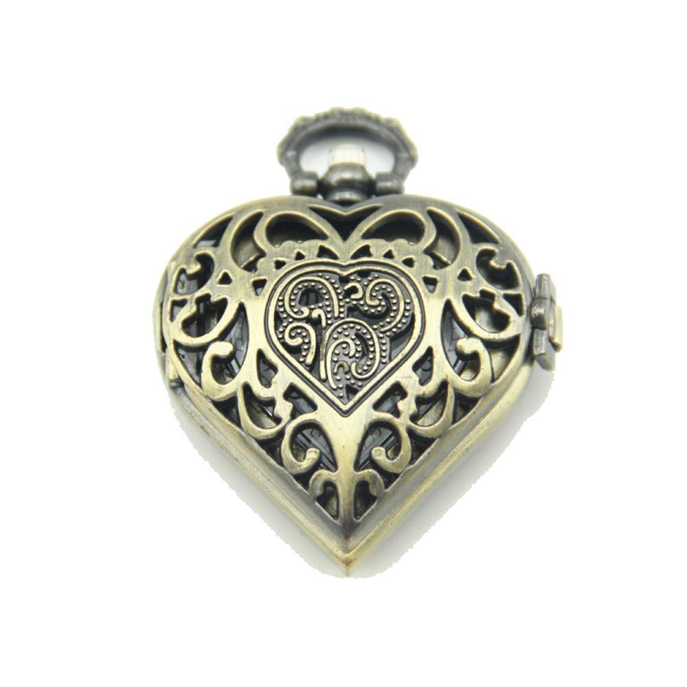 Reloj retro ClassicPocket colgante de corazón para vestir elegante