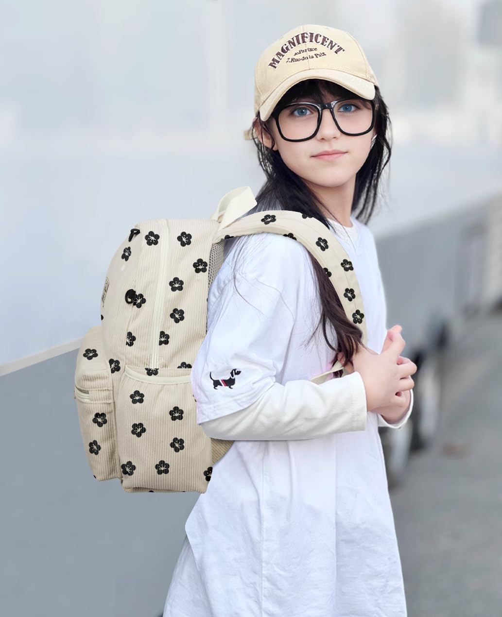 Corduroy Kids Backpack for Boys 6-10: Boys Girls Backpacks for Elementary Kindergarten 15” H Fit Folder - Image 2