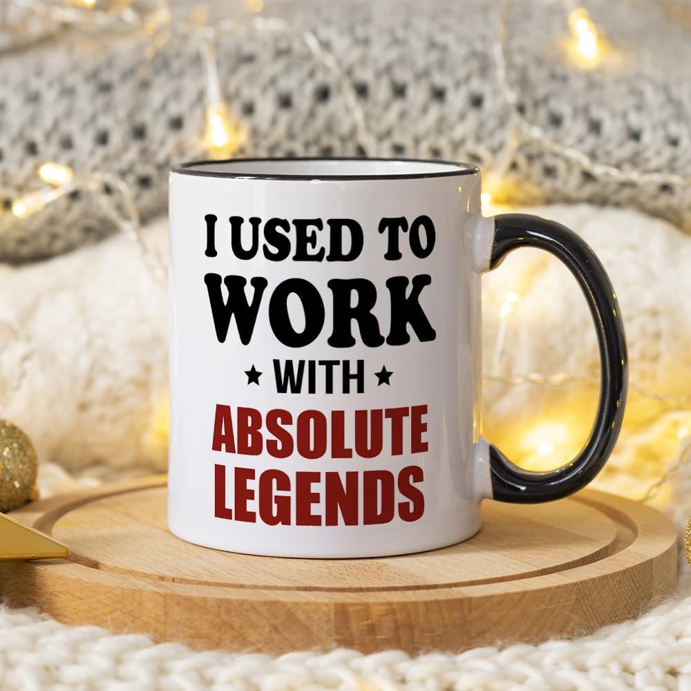 Fatbaby Funny Coworker Retirement Mug, I Used To Work With Absolute Legends Coffee Mug, Retirement Gifts for Coworker Boss Colleague Women Men,Quitter,Going Away Farewell Retired Tea Cup 11OZ - Image 2