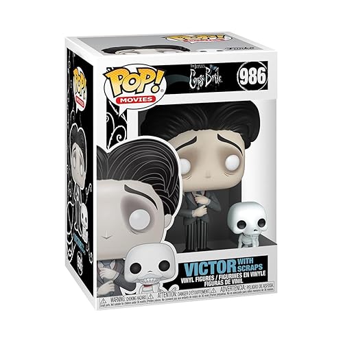 Funko Pop & Buddy: Corpse Bride - Victor Van Dort with Scraps, 3.75 Inches - The Corpse Bride - Collectable Vinyl Figure - Gift Idea - Official Merchandise - Toys for Kids & Adults - 9cm - Multicolor