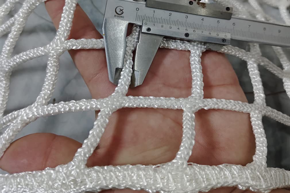 Bunk Bed Safety Net for Top Bunk, White Anti-Fall Netting, Knotless Fence Net for Balcony Banister Guard, Kids Playground Railing Protective Net(Size:6M×6M(19.7FT×19.7FT),Color:White)