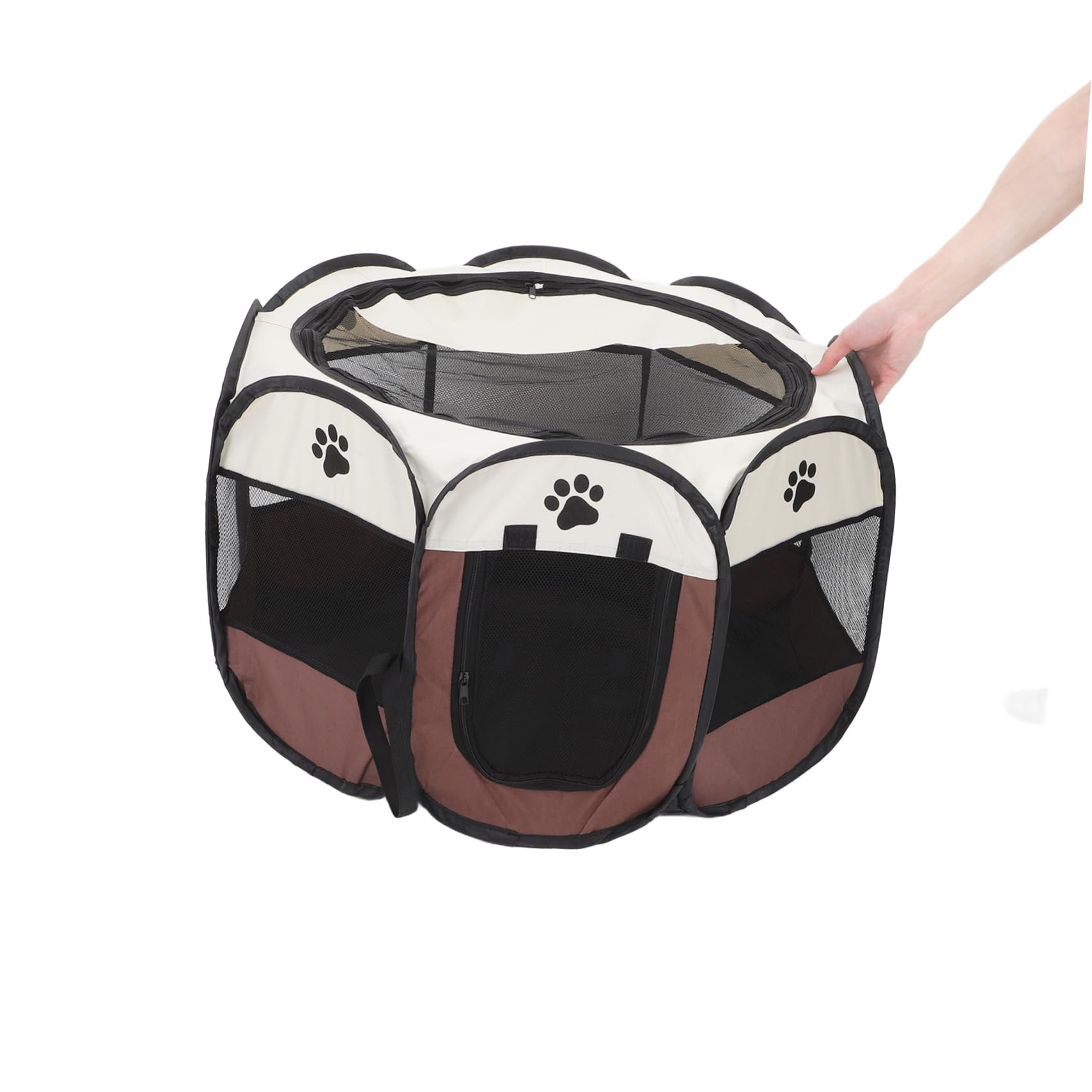 HAPINARY Outdoor Dog Kennels Large Dog Cage Pet Playpen Foldable Crate Portable