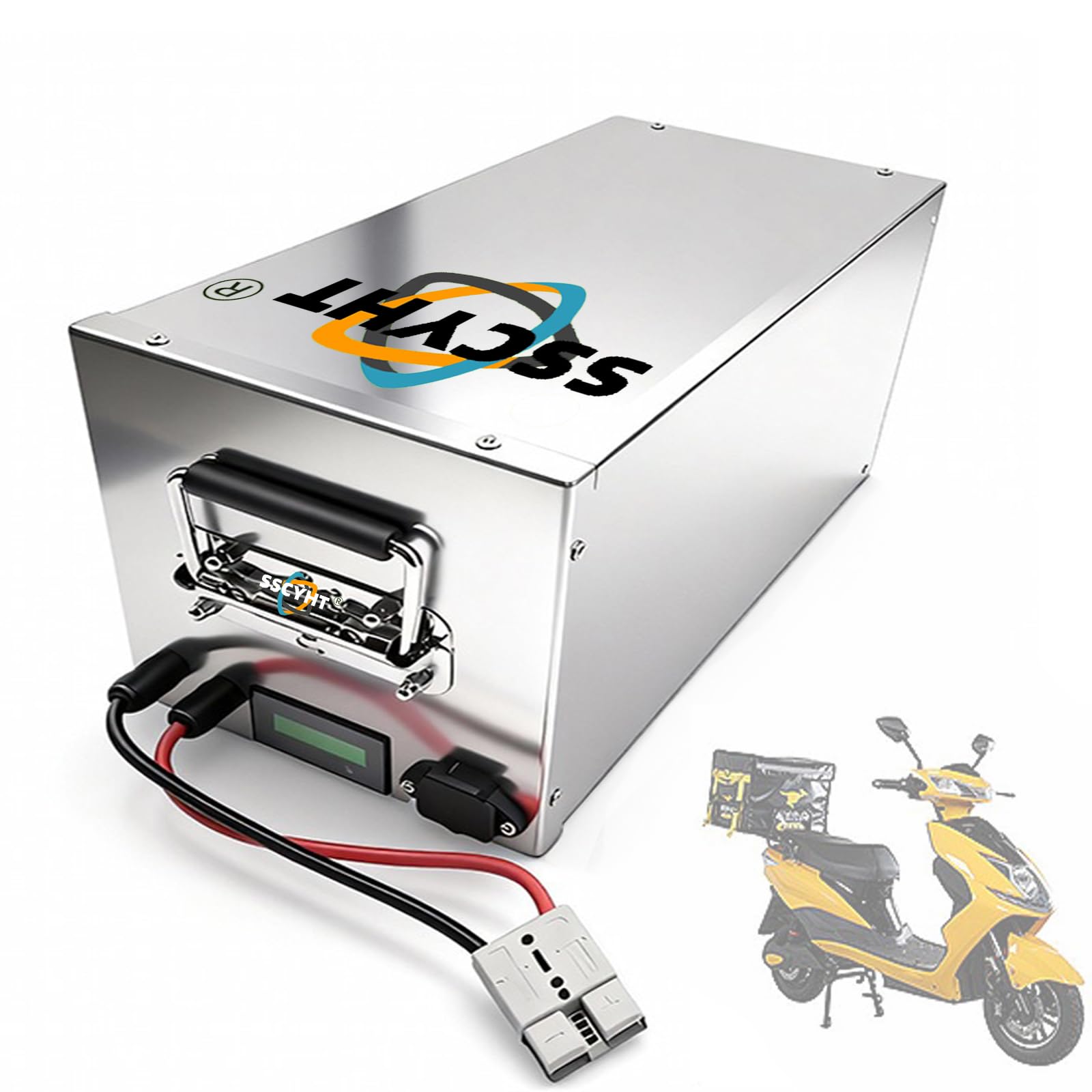 72-Volt-Elektrofahrrad-Akku 72V 20Ah 25Ah 30Ah Ersatz-Lithium-Ionen-Akkupack für 500W 1000W 1500W 2100W Motorrad-/Dreiradmotoren