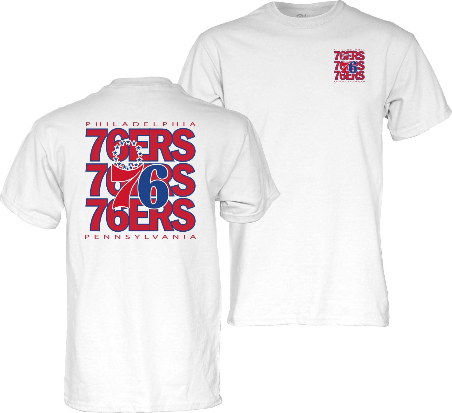 Blue 84 NBA Officially Licensed T-Shirt Front/Back Press White — image 1
