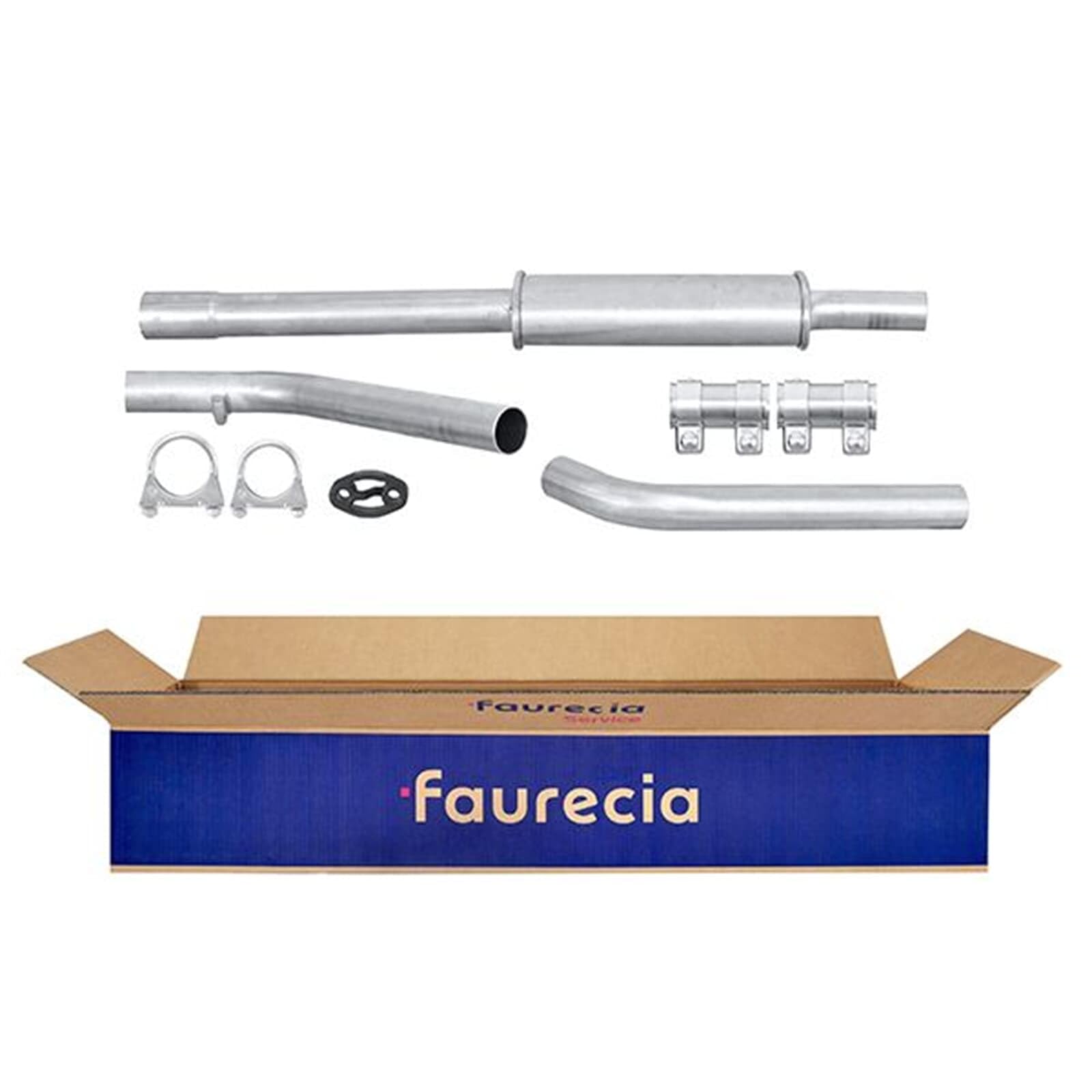 HELLA 8LB 366 020-521 Vorschalldämpfer - Easy2Fit Kit - vorne - dreiteilig - Set mit Anbauteilen | 8LB 366 020-521 Kompatibel mit Sandero (bs_),sandero/stepway I (bs_)