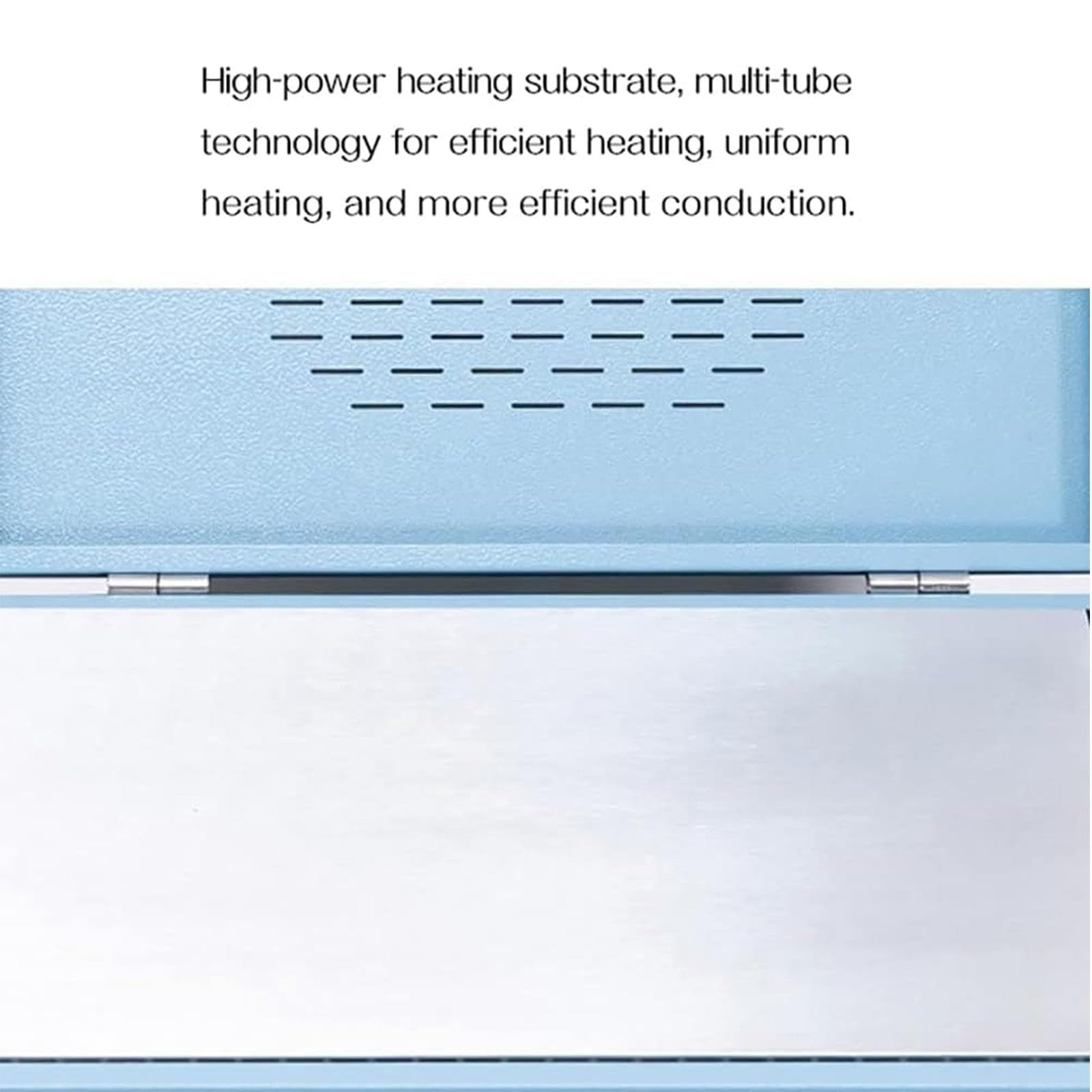 Máquina envolvedora de celofán de 1200 W, máquina selladora térmica de sobremesa, máquina Manual de Envoltura de película de PVC, para perfumes y cosméticos. (Blue)