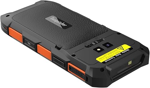 Vista 2 de Android 13 escáner de código de barras portátil portátil, pantalla táctil de 5.5 pulgadas PDA escáner con motor de escaneo de código de barras