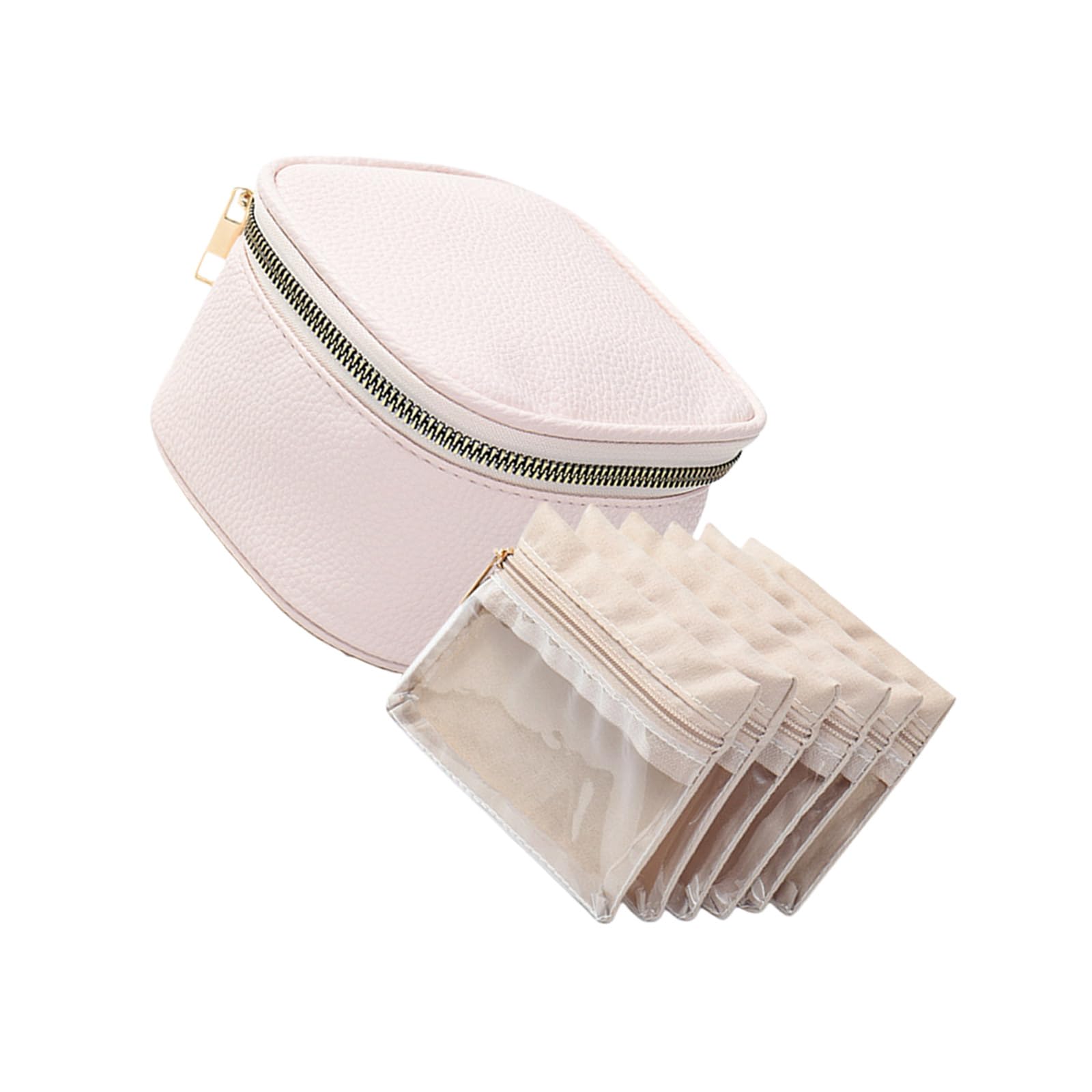 HDOYTXXM Portable Leather Jewelry Case with Multiple Compartments for Travel Storage and Home Decor PU Leather Jewelry Organizers