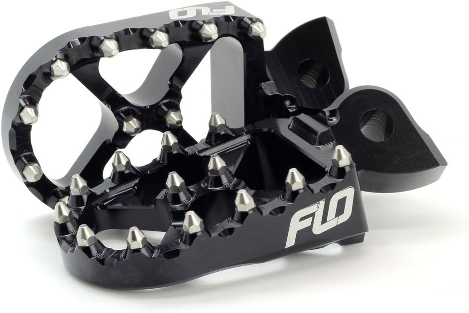 Flo Motorsports Foot Pegs, Fits: KTM Foot pegs 50-525 SX/SXF (FPEG-795BLK)