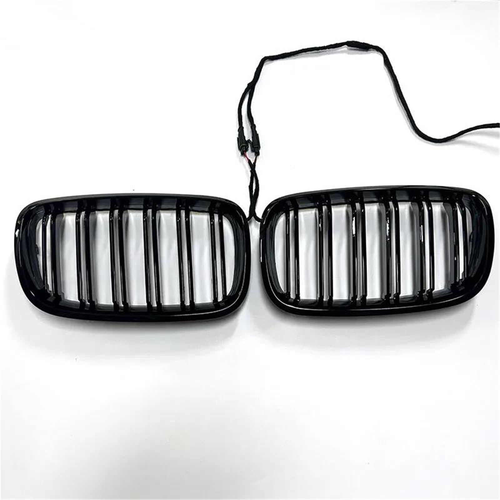 Calandre avant LED pour BMW X5 X6 E70 E71 look moderne noir - 4
