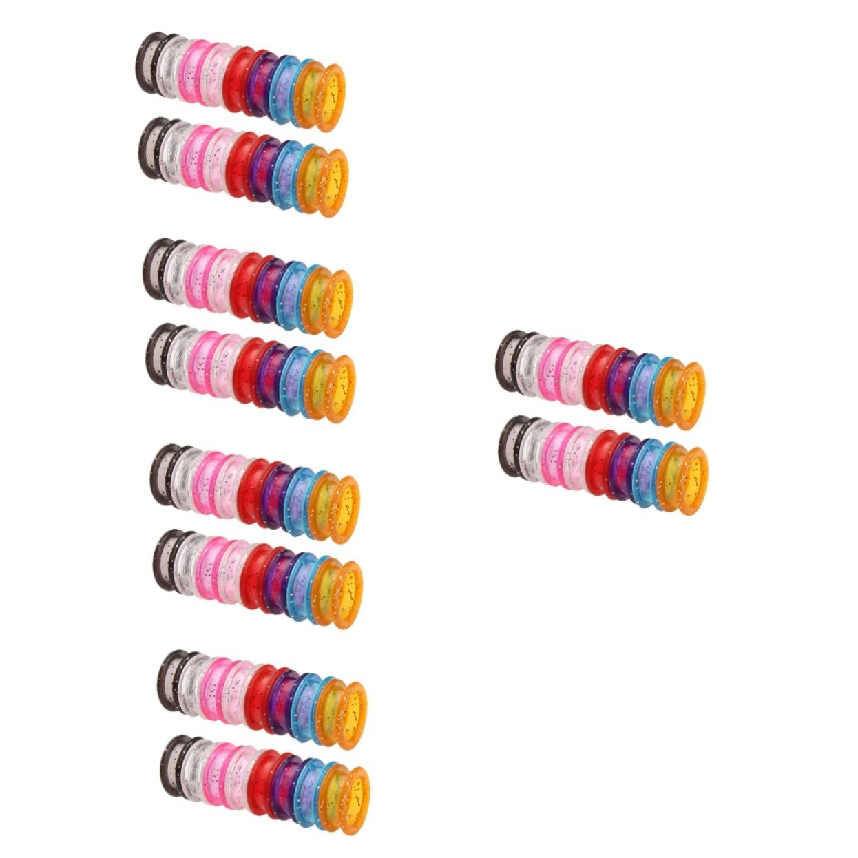 FRCOLOR 5sets Silicone Scissor Finger Ring -skid Flexible Comfortable Grooming Scissor Ring for Hair Styling 20pcs*5