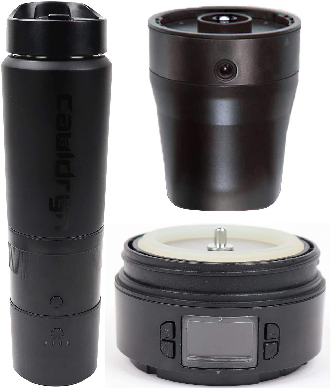 Cauldryn Blender Bottle Bundle , Includes 16 Ounce Bottle with Vacuum Insulated Walls, Blender Base,