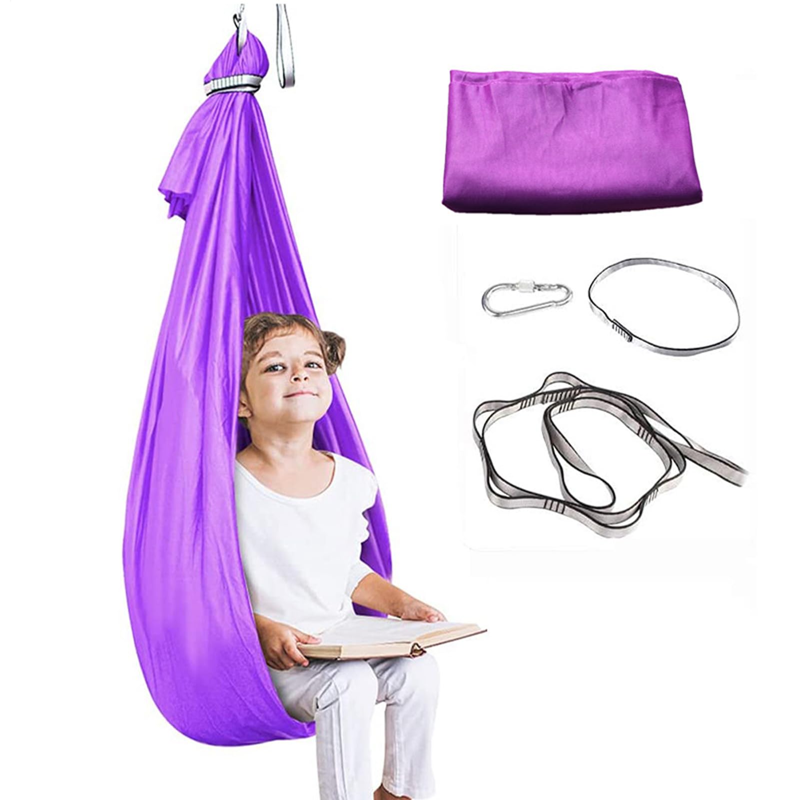 Play Hammock- 26 x 17 x 3 cm Indoor Swing Swing | 415G Multipurpose Hammock Chair Swing | Calming Soothing Swing for Game Room, Game Room, Classroom Game Room