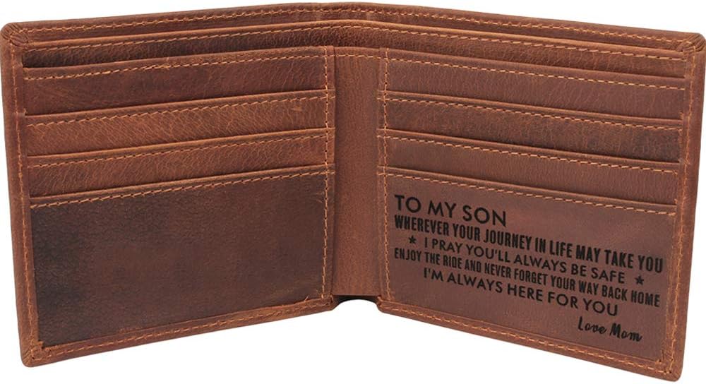 awofer Mens Wallet - Leather Wallets, The Perfect Mens Gift for Dad Son Husband Boyfriend, Anniversary Birthday Father's Day Gifts - Image 2