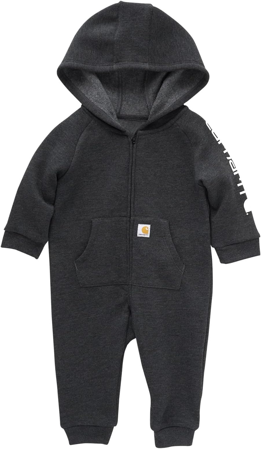 baby-boys Long-sleeve Hooded Zip-up Footless Jumpsuit One-piece Hoodie
