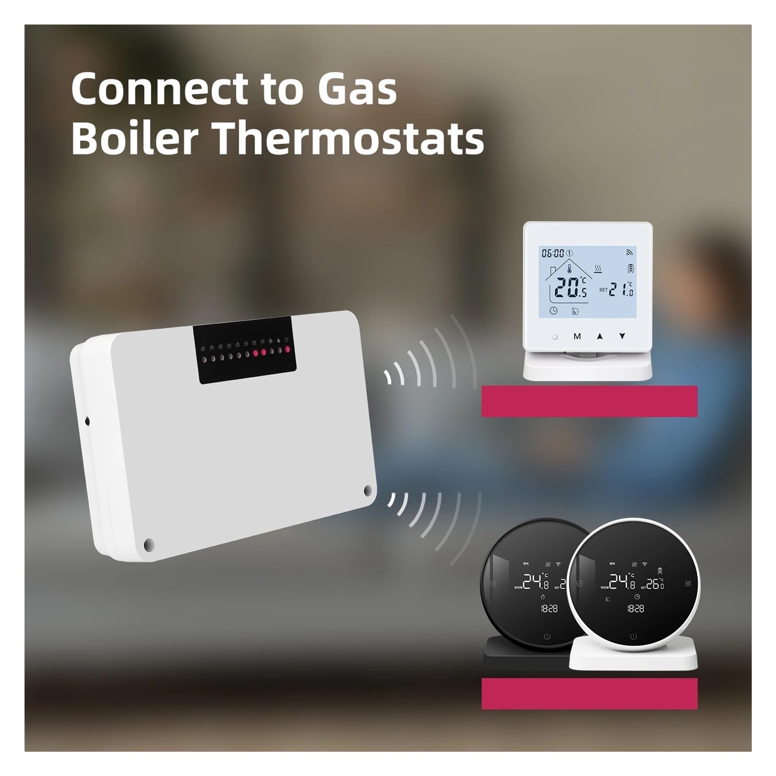Thermostat contrôleur de Chauffage WiFi Maison Intelligente système de Chauffage à 8 canaux for chaudière à gaz actionneur de Plancher d'eau