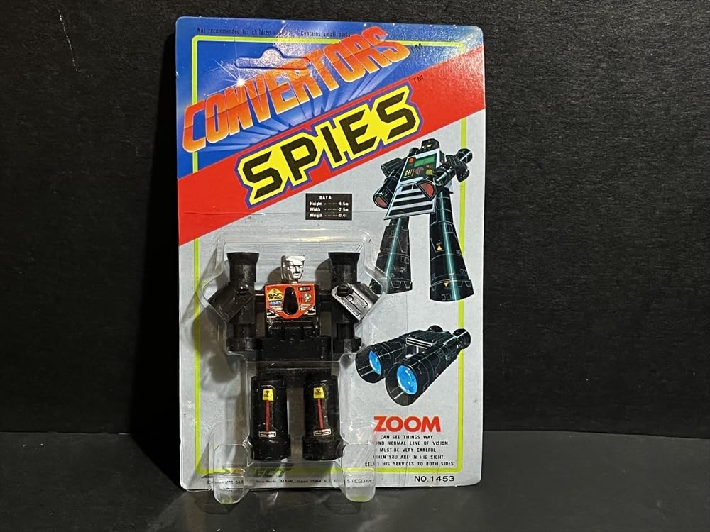 レア！箱付き　80年代　テレビロボット 宇宙の夢ロボット Amazon.co.jp: 80年代 日本製 CONVERTORS SPIES 変形ロボット ZOOM