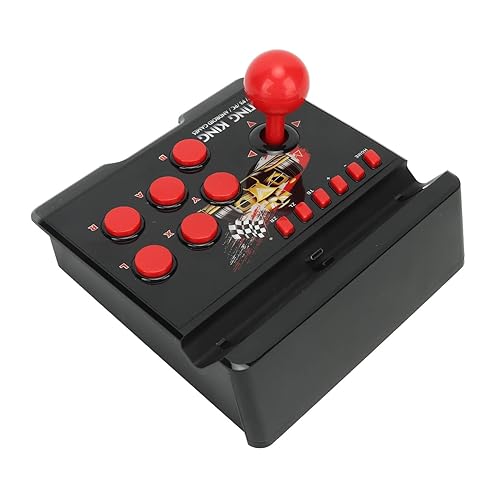 Luqeeg Wired Game Joystick, 4 in 1 Spherical Joystick, Wired Game Controller Game Fighting Joystick Stick Controller Game Machine Accessories for