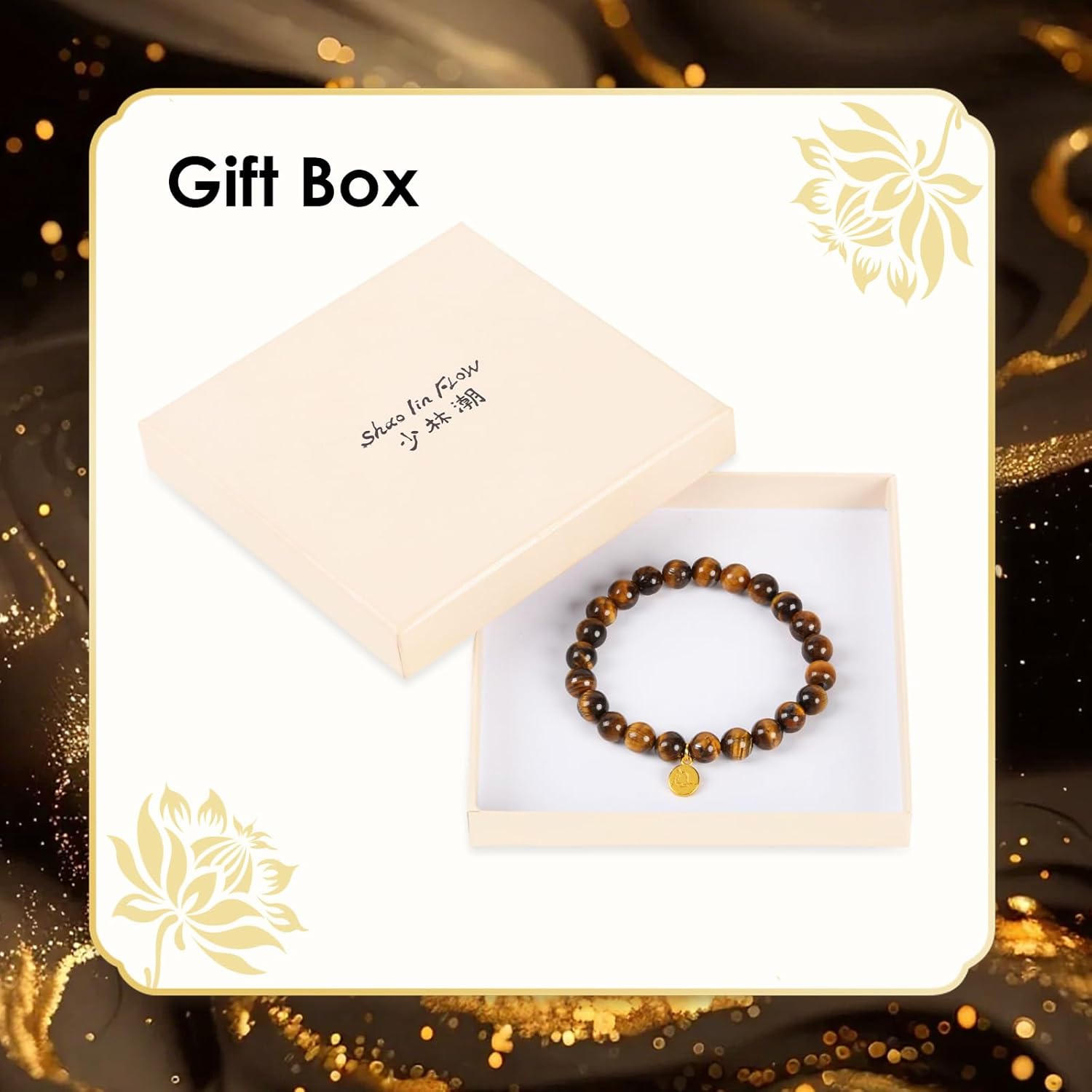 Healing Crystal Bracelet for Women, Shaolin Zen Warrior Energy, Natural Stone for Courage & Focus, Beaded Stretch Bracelet for Men Women Jewelry Gifts - Image 5