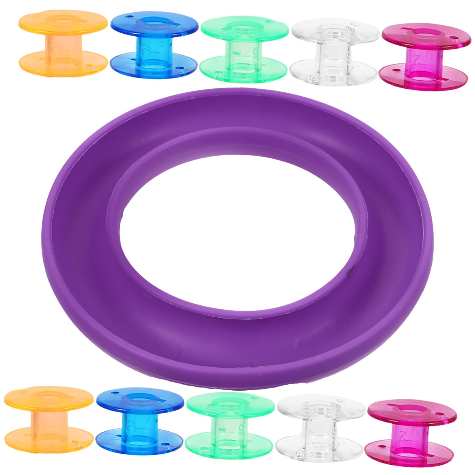 Tofficu 4 Set di Custodie per Bobine Scatole di Plastica per Cucire Porta Filo da Ricamo E Scatola Facile da Usare