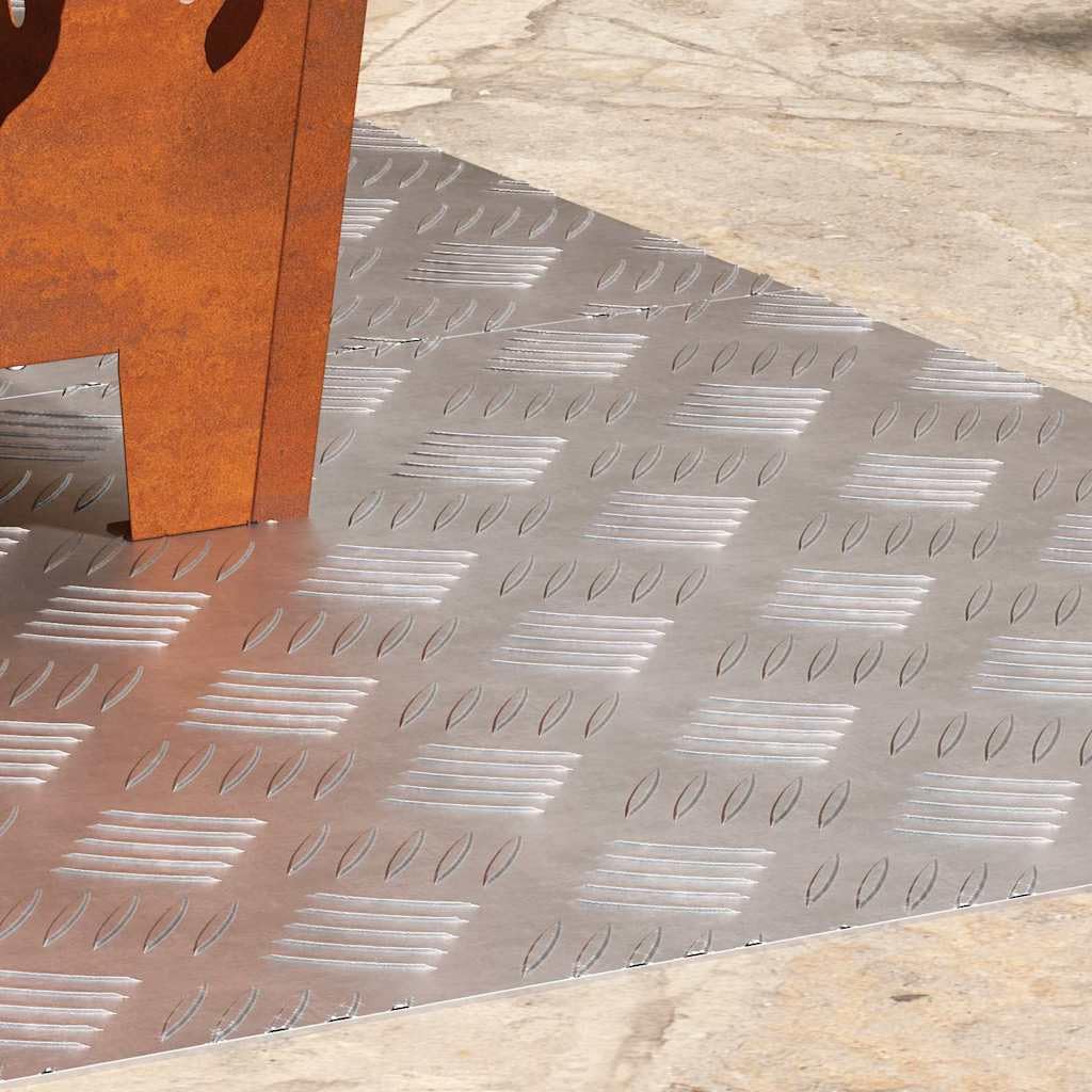 Juego de 2 peldaños de aluminio para escaleras, 80 x 50 cm, color plata, ángulo recto, moderno diseño antideslizante, resistente y duradero, para salón, pasillo, jardín y oficina