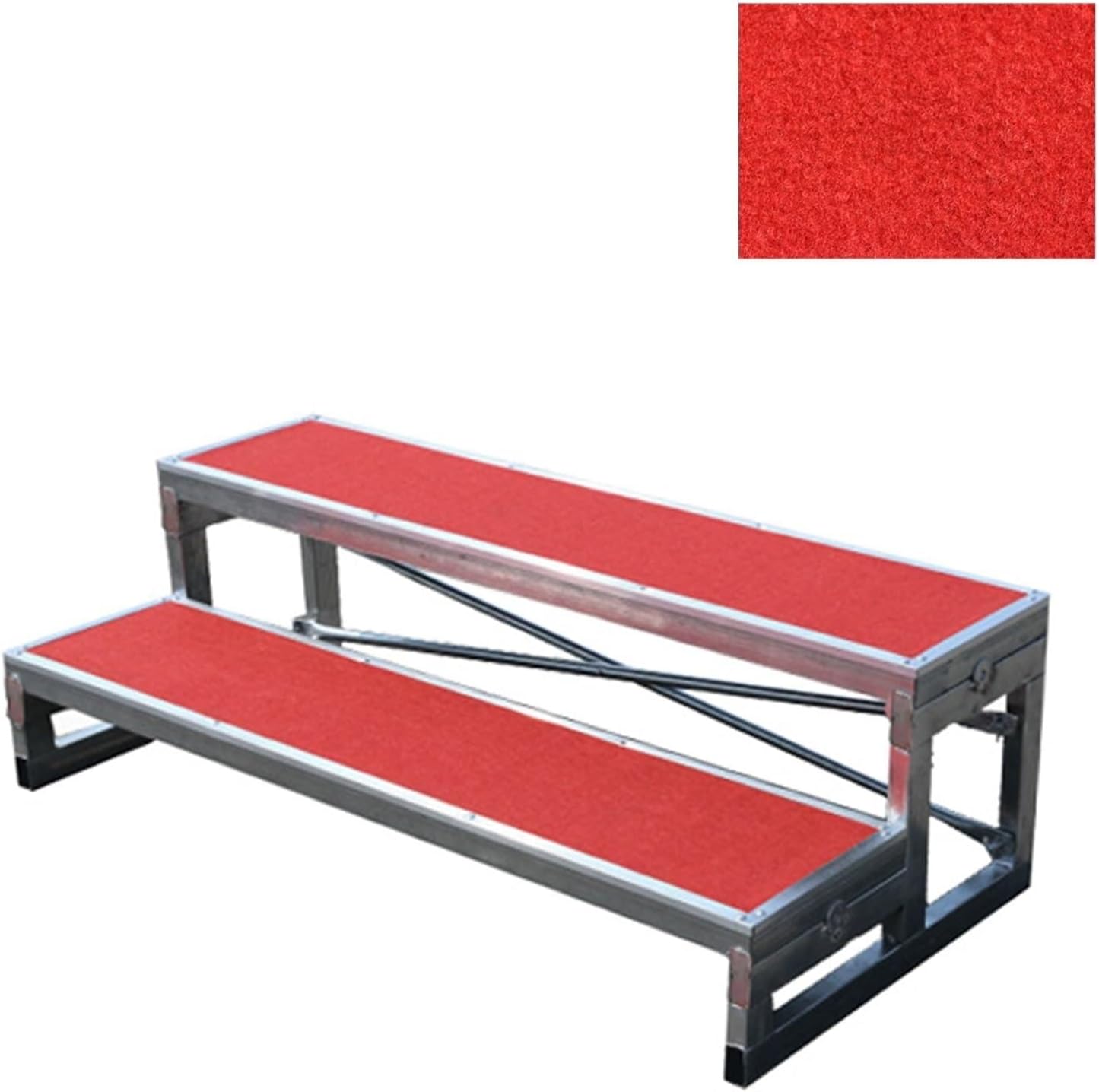 Choral Risers Choir Stairs Riser Platform Stage Anti Slip Singing Steps School Church Theater Concert,Portable Choir Stairs Platform - Sturdy Multi-Purpose Choral Risers for Performances, Ou