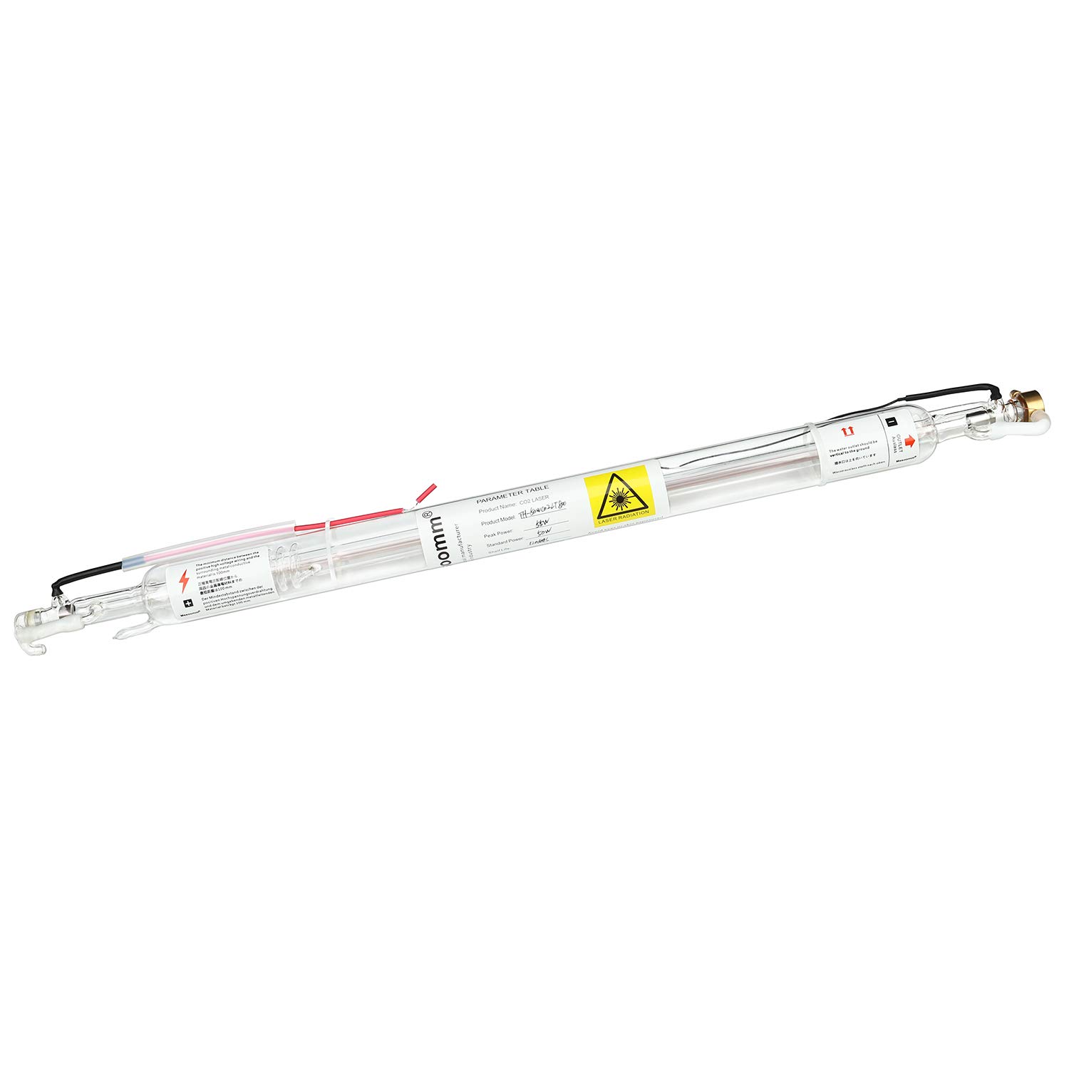 Buy Mssoomm 80W 80watt Co2 Laser Tube Length 1250mm Dia 80mm with Metal