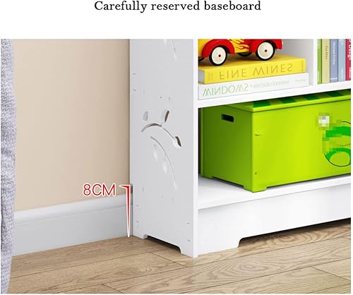 Miniatura 6 de ZAJ Estantería de 5 cubos independiente de 3 niveles, estantería abierta moderna para almacenamiento de juguetes, gabinete de almacenamiento de MDF