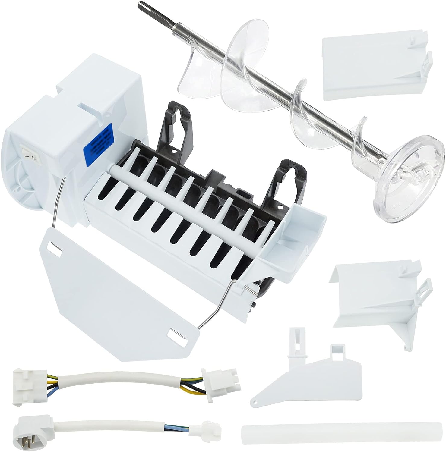 Siwdoy WR30X10093 Ice Maker Kit and WR17X11705 WR17X11939 Ice Maker Auger Compatible with GE Refrigerators Replaces WR30X10061, WR30X0327