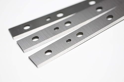 Miniatura 5 de Juego de 3 cuchillas de repuesto HSS de 13 pulgadas para cepilladora DeWalt DW735 DW735X de repuesto DW7352, cortadores de cepilladora de doble cara