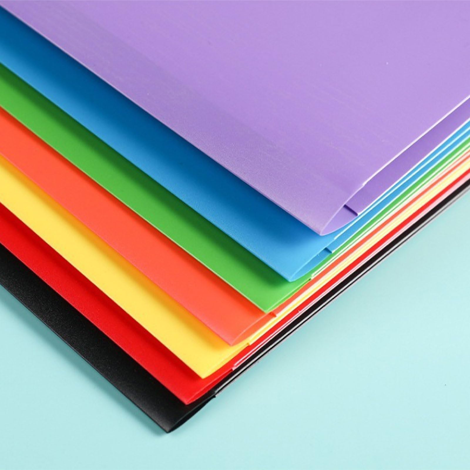 10-Pack-Plastikordner Aufbewahrungsdoppelpocket-Ordner für die Kommunikationskommunikation Office Office-Dokumente für Schüler geeignet