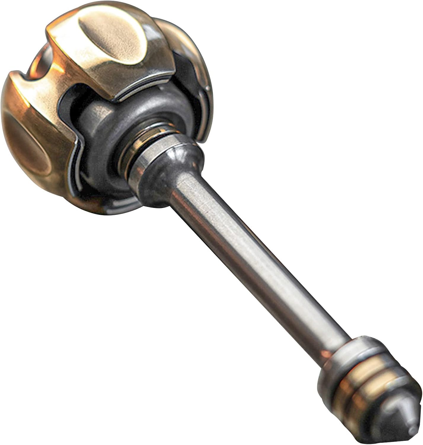 Giroscopio Sospeso Da Tavolo, Giocattolo Da Scrivania Cinetico Che Sfida Lo Stress Scultura Cinetica Antistress Giroscopio Rotante In Alluminio C - Foto 10