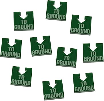 LITKO to Ground Tokens Compatible with Warhammer 8th Edition, Translucent Green 10