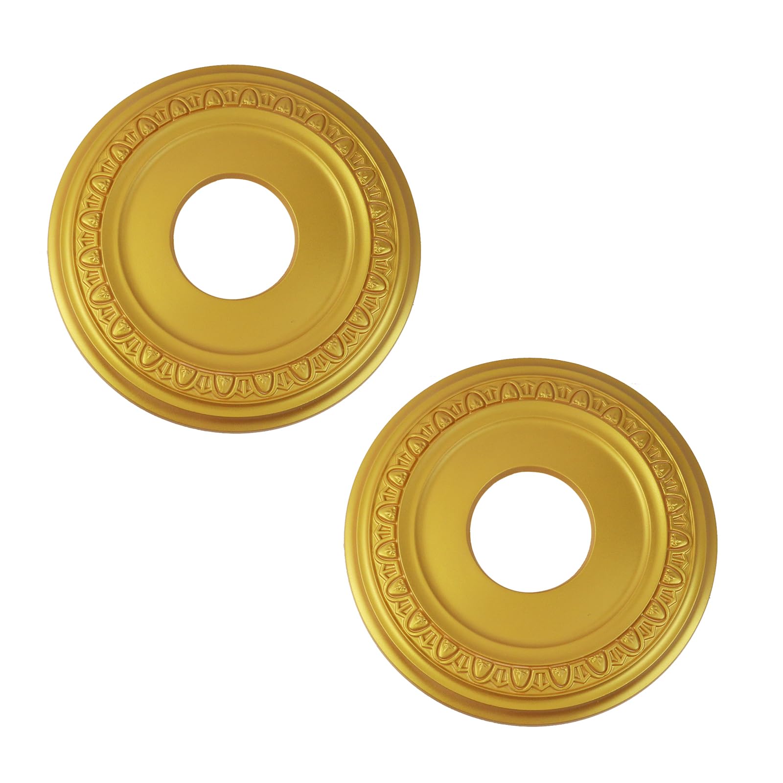 MY MIRONEY White PU Ceiling Medallion, 13 1/5" OD x 3 3/7" ID — Amazon image 11