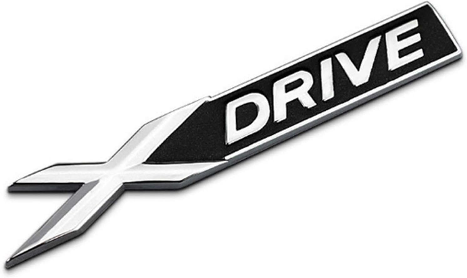 1Pcs 3D Metal X E S Drive Car Side Fender Rear Trunk Emblem Badge Sticker Decals (X-drive)