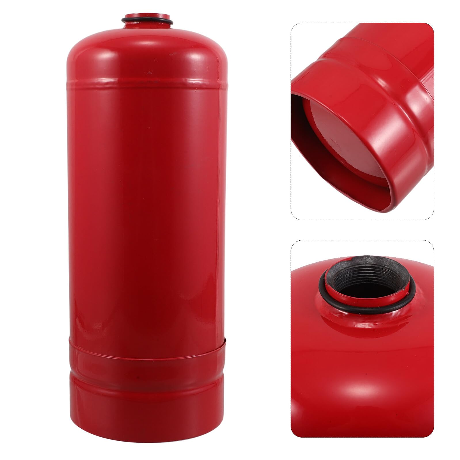 Bombola Vuota Estintore in Acciaio Resistente 2 Kg, Serbatoio Ricaricabile per Sicurezza Antincendio Domestica, Auto e Cucina, Involucro Portatile per Emergenze