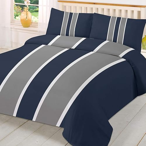 Miniatura 3 de Juego de funda de edredón de 3 piezas fundas de edredón súper suaves ligera funda de edredón refrescante juego de ropa de cama de microfibra con