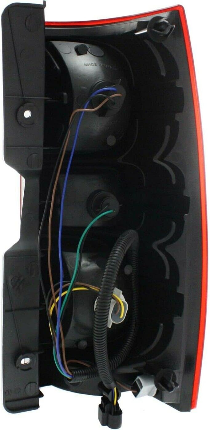 FitParts Compatible With Left Passenger Side Halogen Tail light Assembly Chevrolet Suburban Tahoe 2007-2014. New, Waterproof GM2800196 25862701