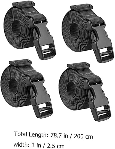 Miniatura 9 de YARNOW 12 correas de amarre para camiones, correas de tabla de surf, correas elásticas para equipaje, correa de nailon, correas de equipaje de