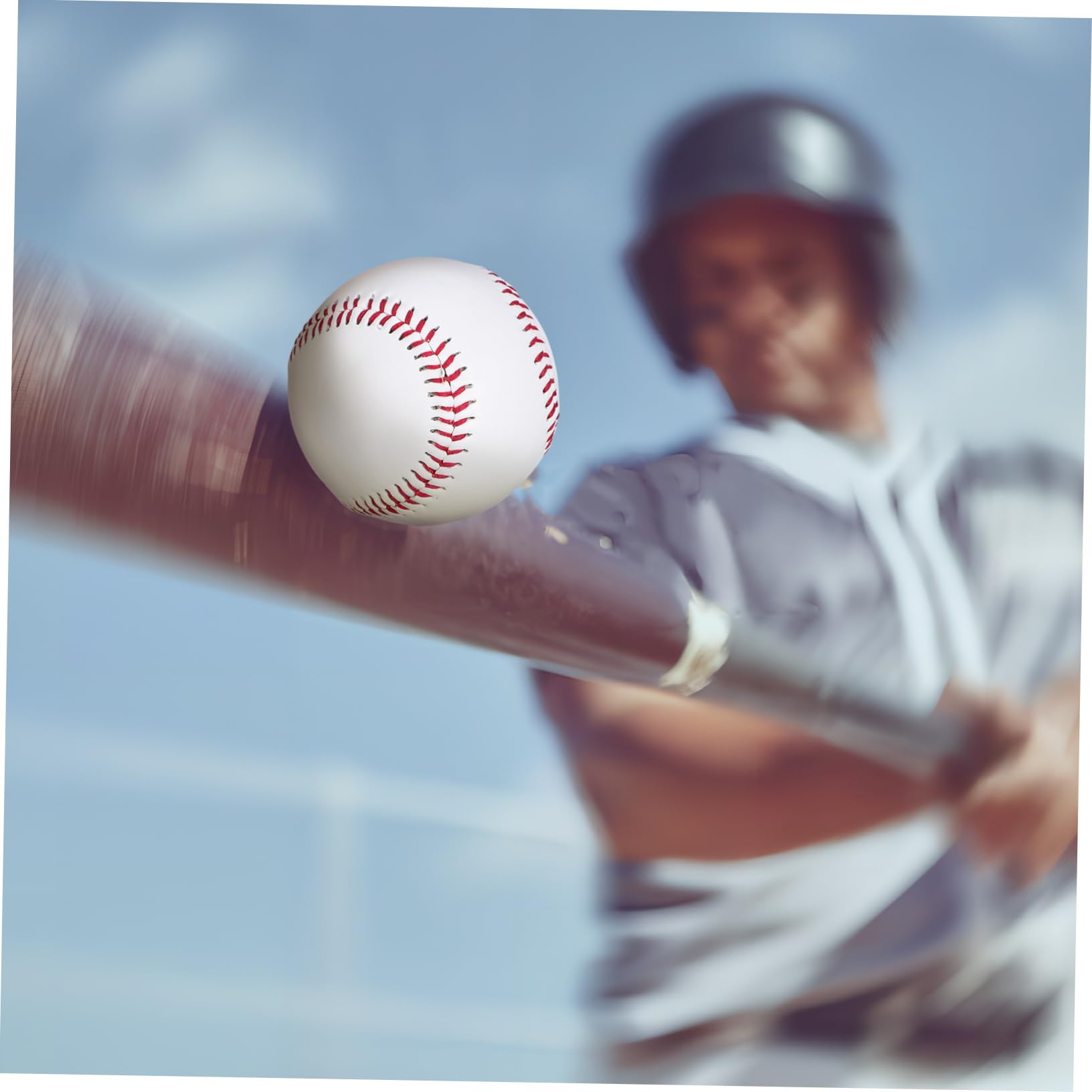 Toyvian Balones de Béisbol de Práctica 12 Piezas PVC Blanco
