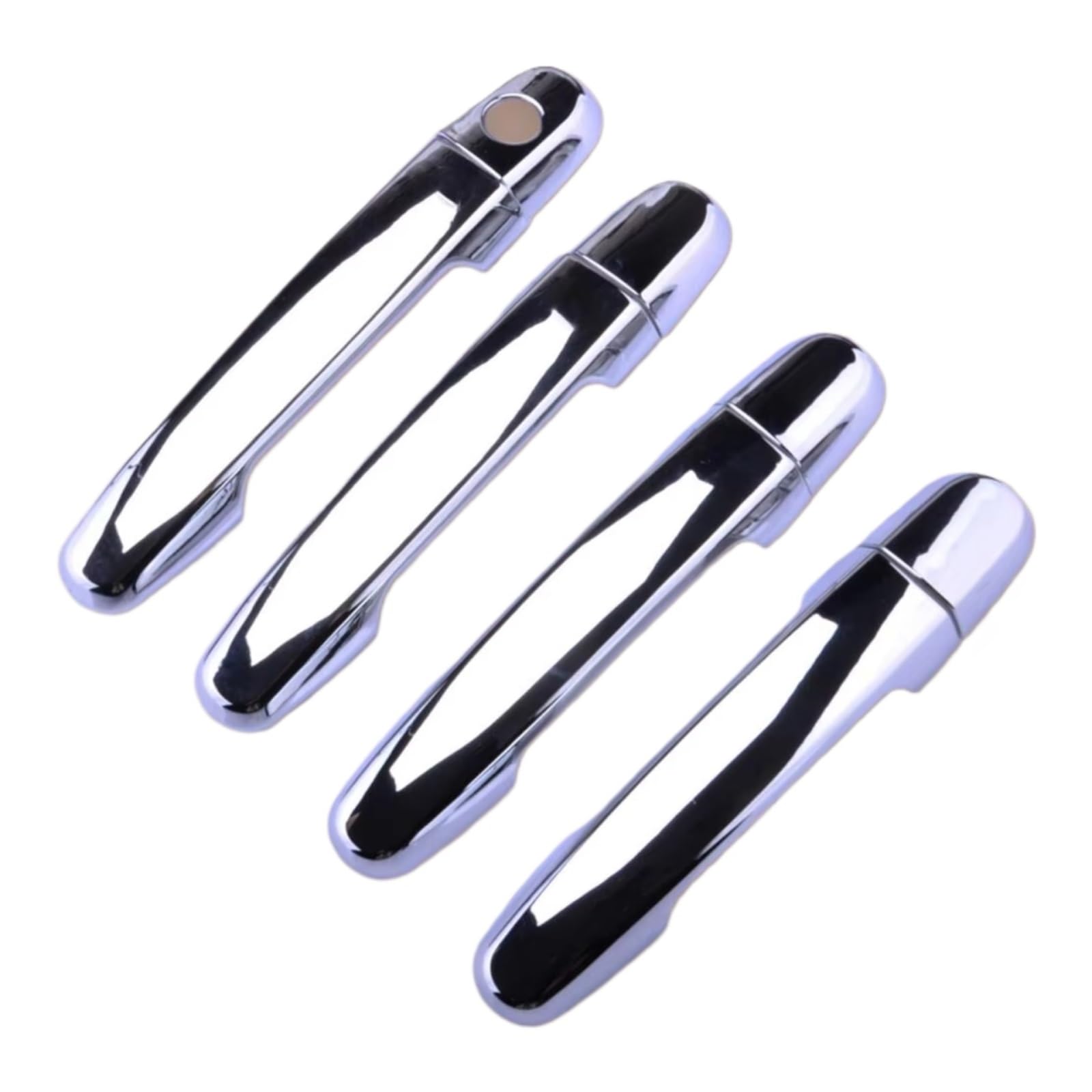 Cewsuio One Color Door Handle End Caps Compatible With Toyota For Hilux For Vigo Sr5 Mk6 2005-2014 1 Set Car Exterior Door Handle Cover Trim With Hole Silver Abs