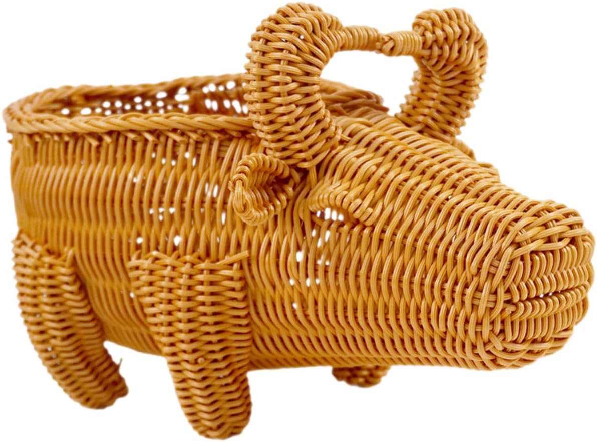 Cabilock Storage Basket Flower Basket Bread Serving Basket Wicker Bread Basket Large Wicker Baskets Horn of Plenty Basket Basket Eggs Basket Willow Tray Pp Rural Grocery Basket