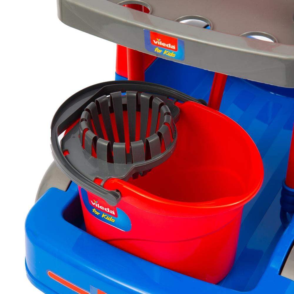 Grandi Giochi - Vileda Maxi Carrello Pulizie, 5 Accessori Inclusi - VLE00000
