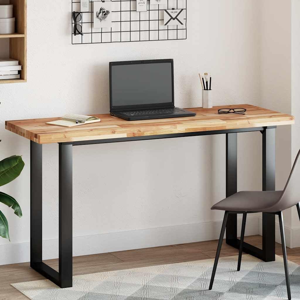 vidaXL Tischplatte, Holzplatte Rechteckig, Massivholzplatte für Schreibtisch Esstisch Couchtisch, Ersatztischplatte, 160x50x4cm Massivholz Akazie