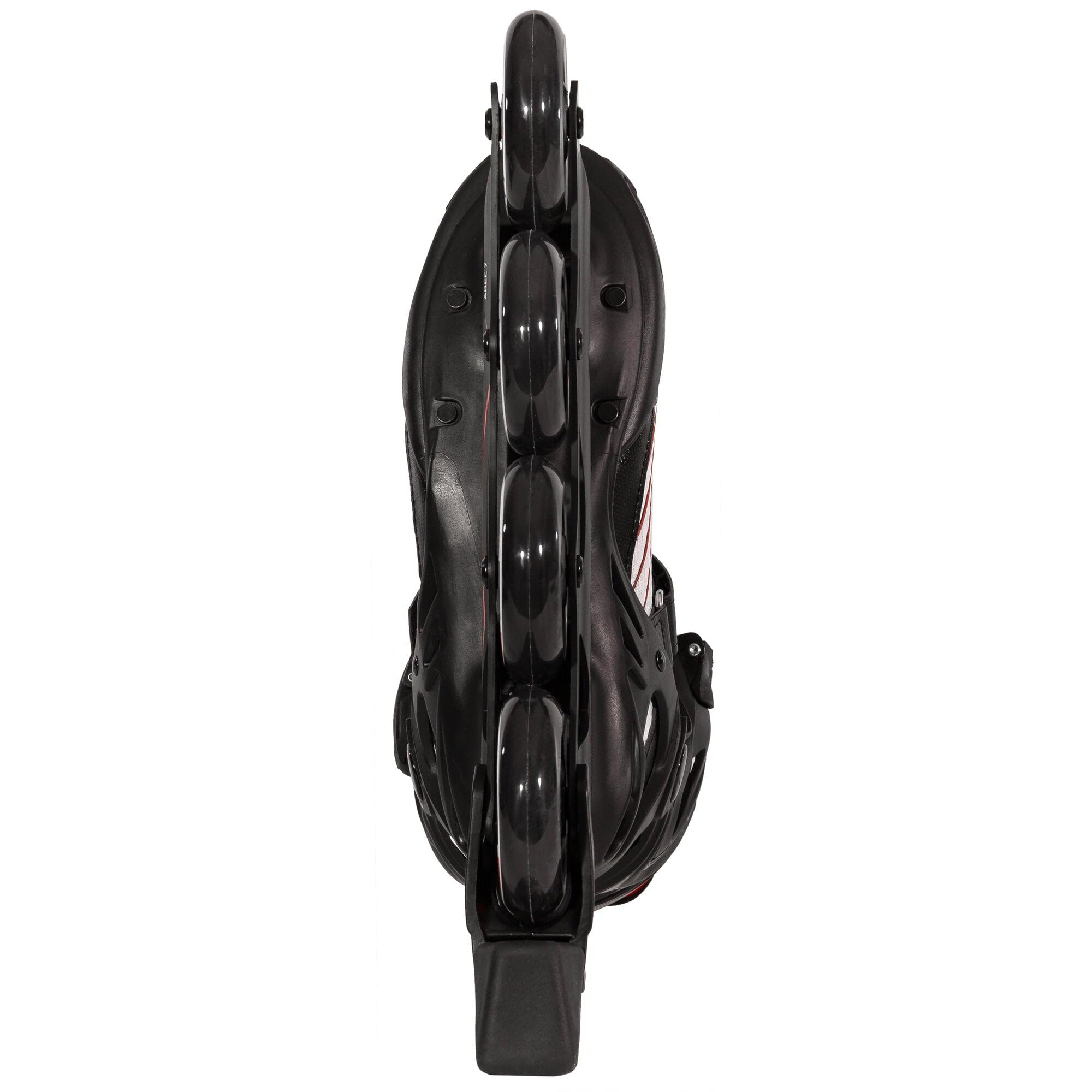 Playlife Patines en línea Flyte Black 84, negro/blanco, unisex, para hombre y mujer, ruedas de 84 mm/82 A, rodamientos ABEC 7, n.º 880267