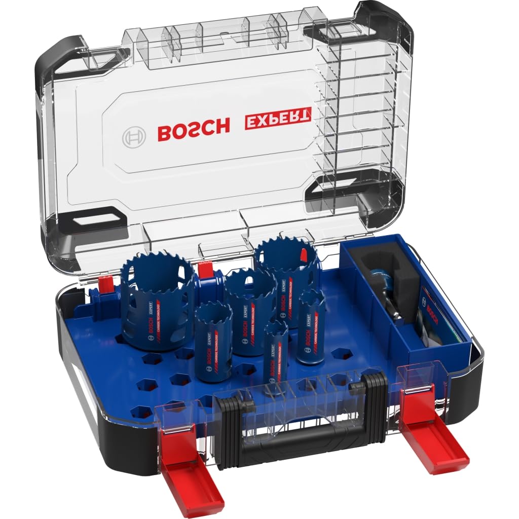 Bosch Professional EXPERT Tough Material Hole Saw Set 22,25,35,51,60,68 mm 9-pc