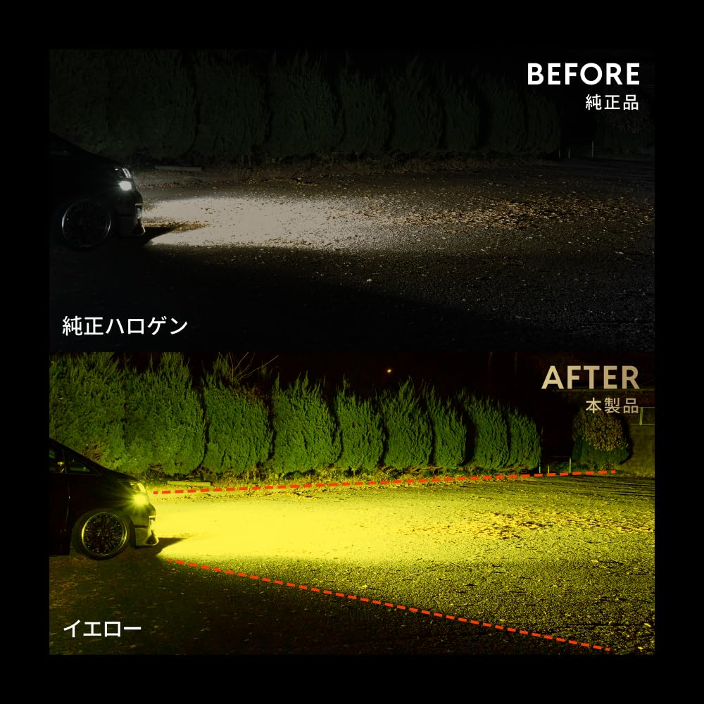 Amazon.co.jp: HID屋 HB4 LED フォグランプ 2色切り替え ホワイト 白