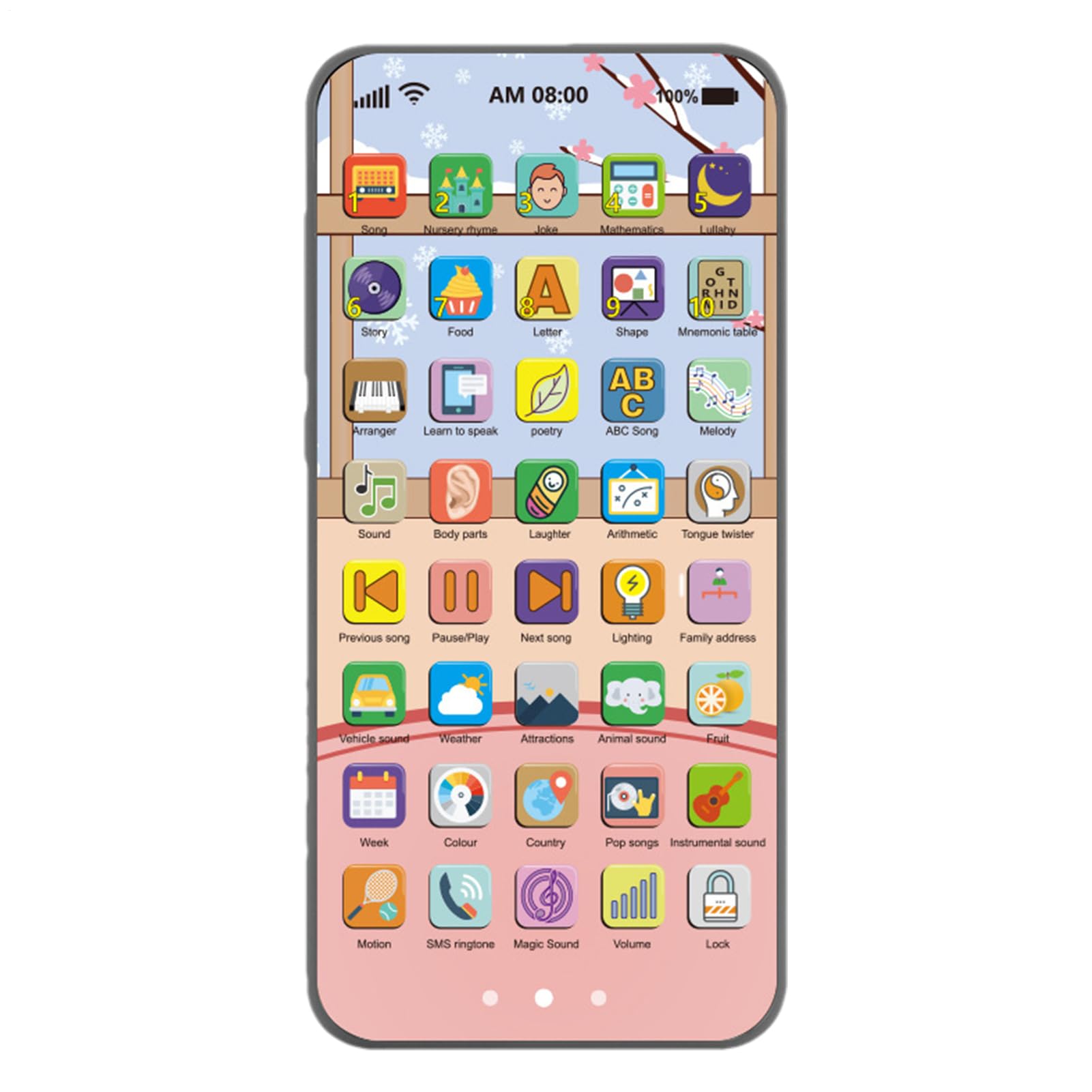 Simulation Mobile Phone Toy - Early Childhood Mobile Phone | Light Interactive Phone Toy Rechargeable For Travel