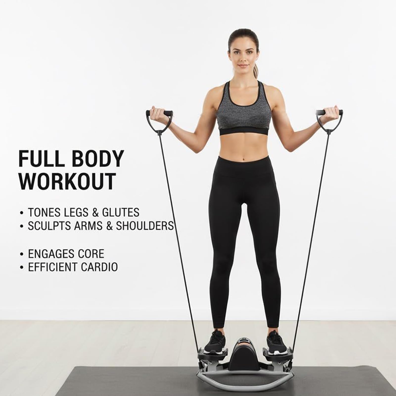 Rock Stepper - Equipo de Ejercicio,Stepper Lateral Portátil y Silencioso - para Casa Gimnasio Oficina Dormitorio Piernas Glúteos Abdomen Hombres Mujeres