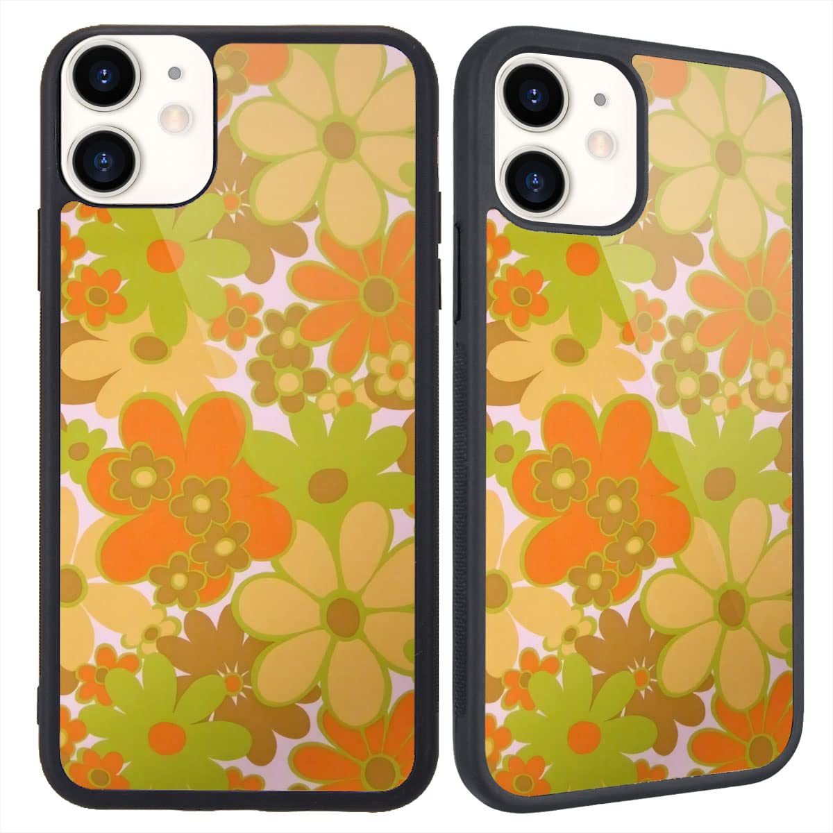 IdocolorsIdocolors Compatible with iPhone 11 Case Splendid Beautiful Floral, Colorful Flowers Pattern Protective Cover for Women Girls Men Boys for iPhone 11 6.1 Inch